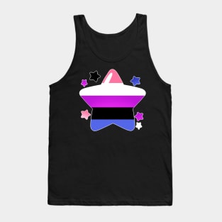 LGBTQ+ Pride Flag Stars - Genderfluid Tank Top